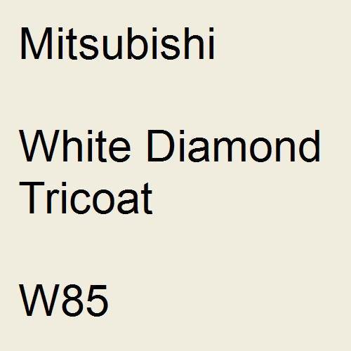 Mitsubishi, White Diamond Tricoat, W85.